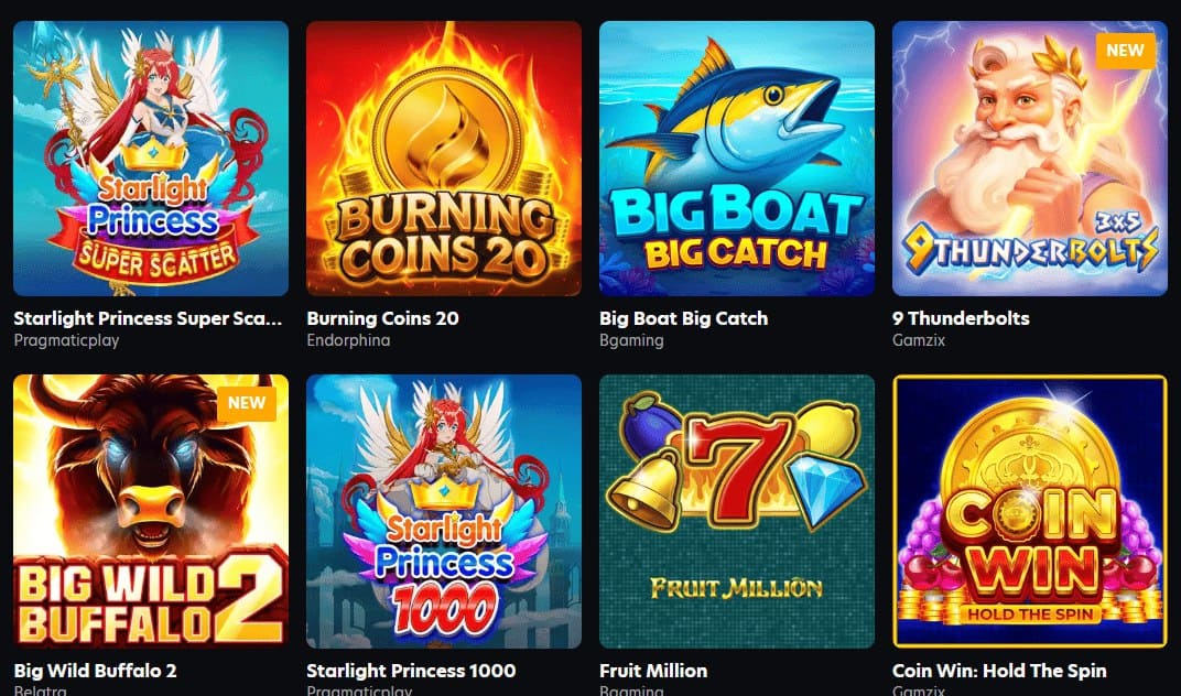Neospin Casino Games Selection